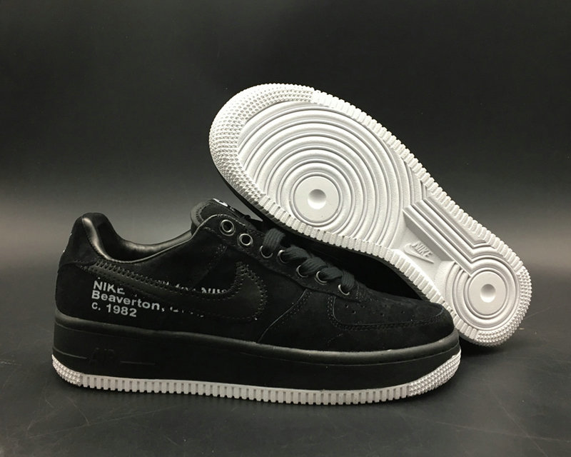 OFF WHITE x Nike Air Force 1s Black Virgil Abloh For Sale